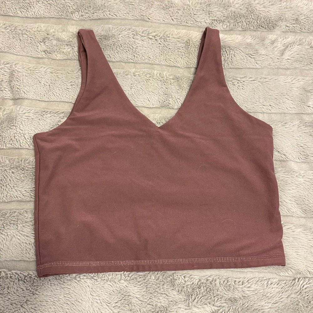 A&F Soft Brown Cropped Tank Top